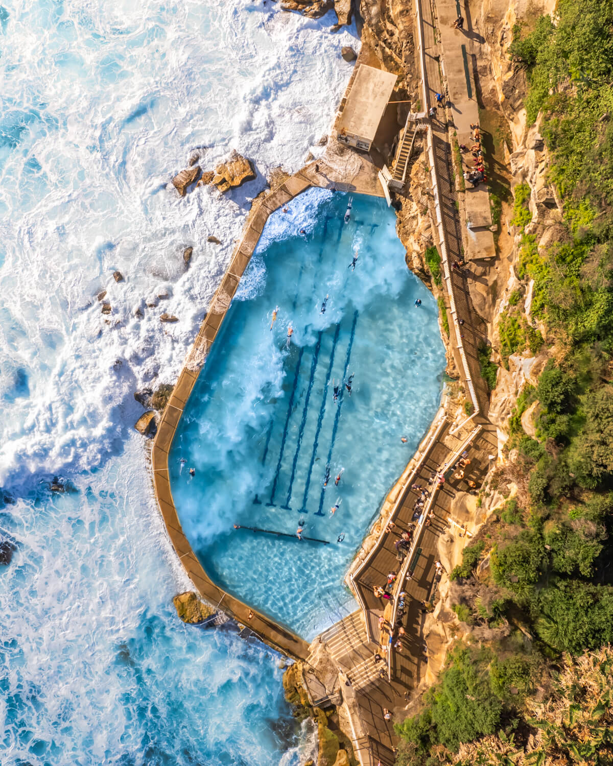 Bronte Pool Sign Bronte Beach Pool Print | Sydney Wall Art | Ocean Line Studio